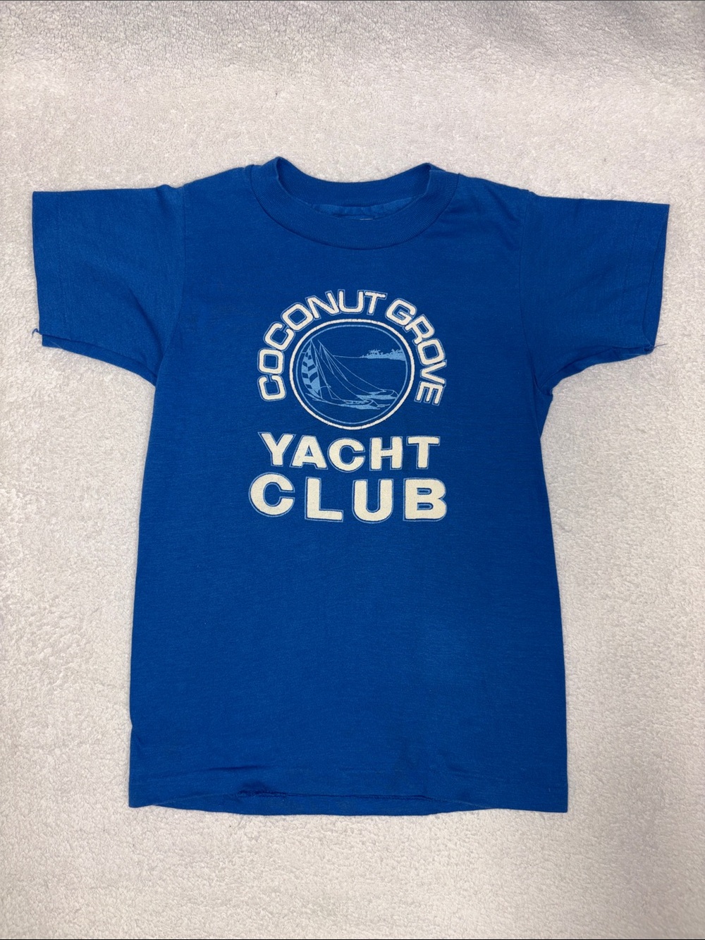 Hanes vintage single stitch  'Coconut Grove Yacht Club' Graphic Tee size 7